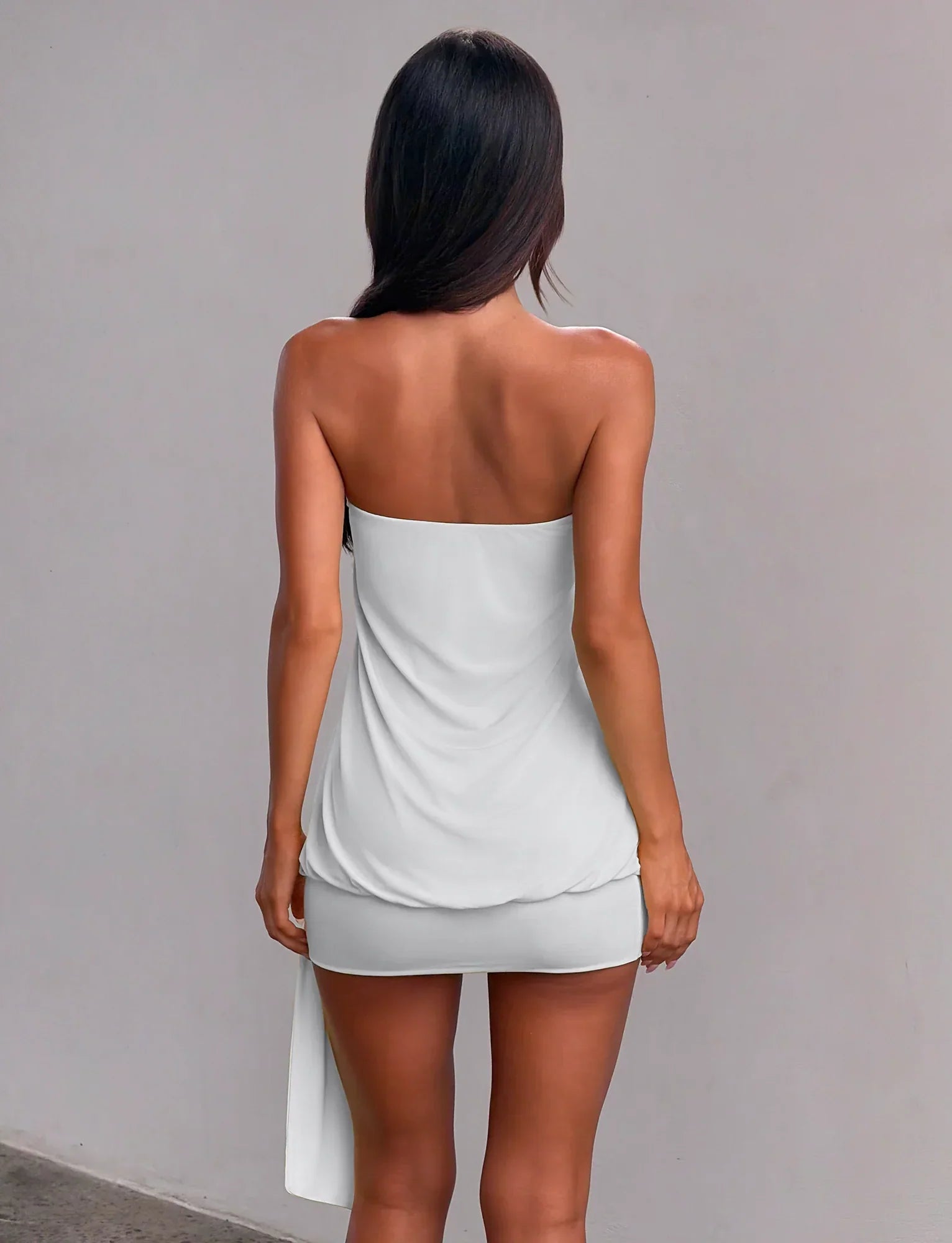 RAVENNA MINI DRESS COOL SLATE