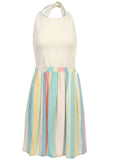 Stripe Halter Mini Dress Boardwalk Stripe