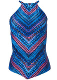Hanky Hem High Neck Tankini Top Odysseus
