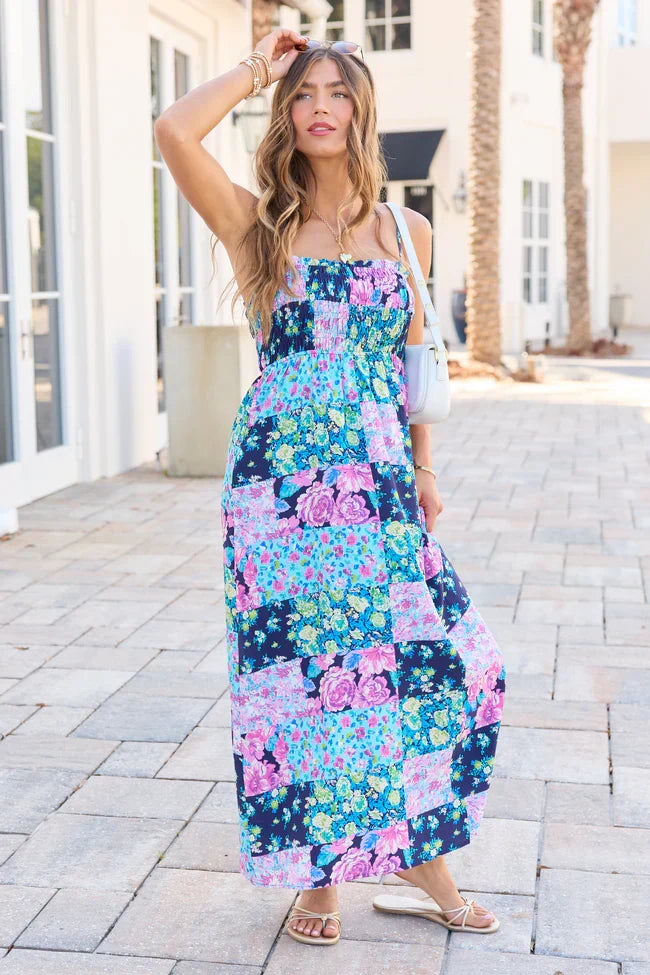 Aria Black Floral Maxi Dress SALE