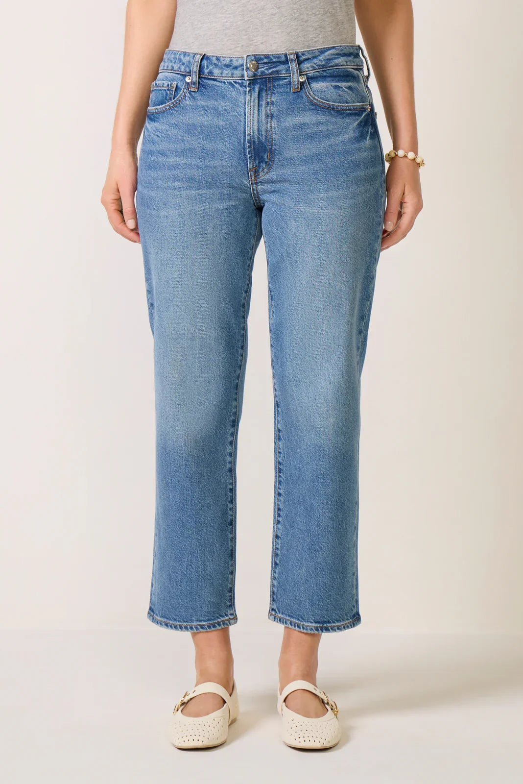 Aleks Crop Straight Jean