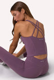 Soft Active Sweetheart Neck Tank Top in Dusk
