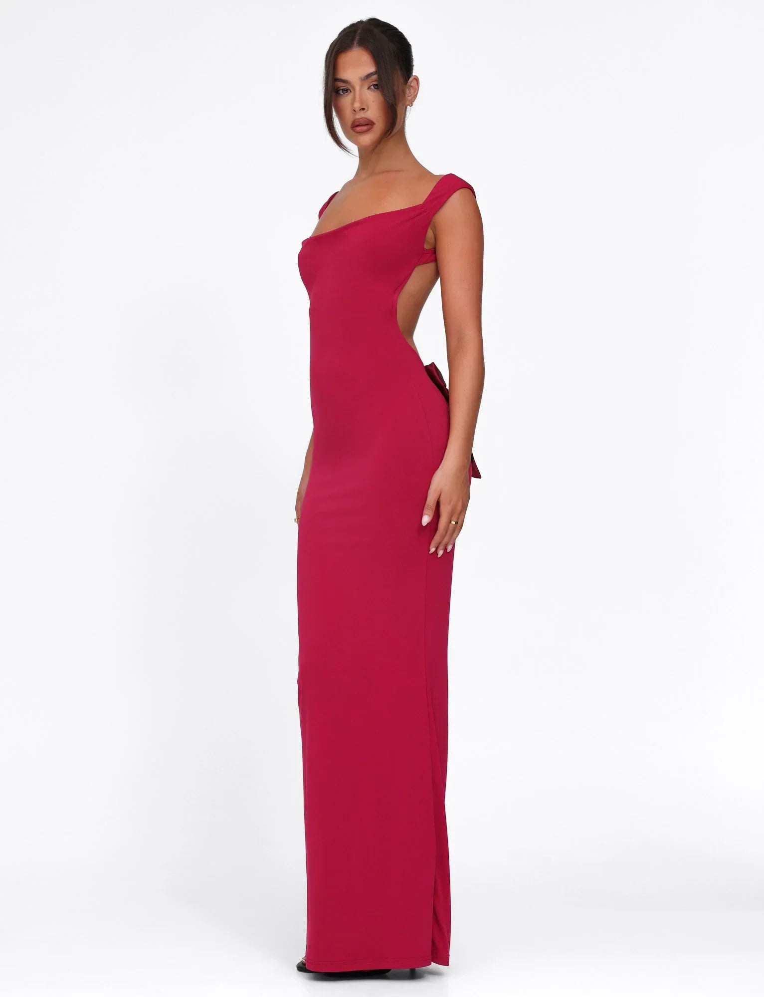 ZITA DRESS RED SALSA DEEP RED