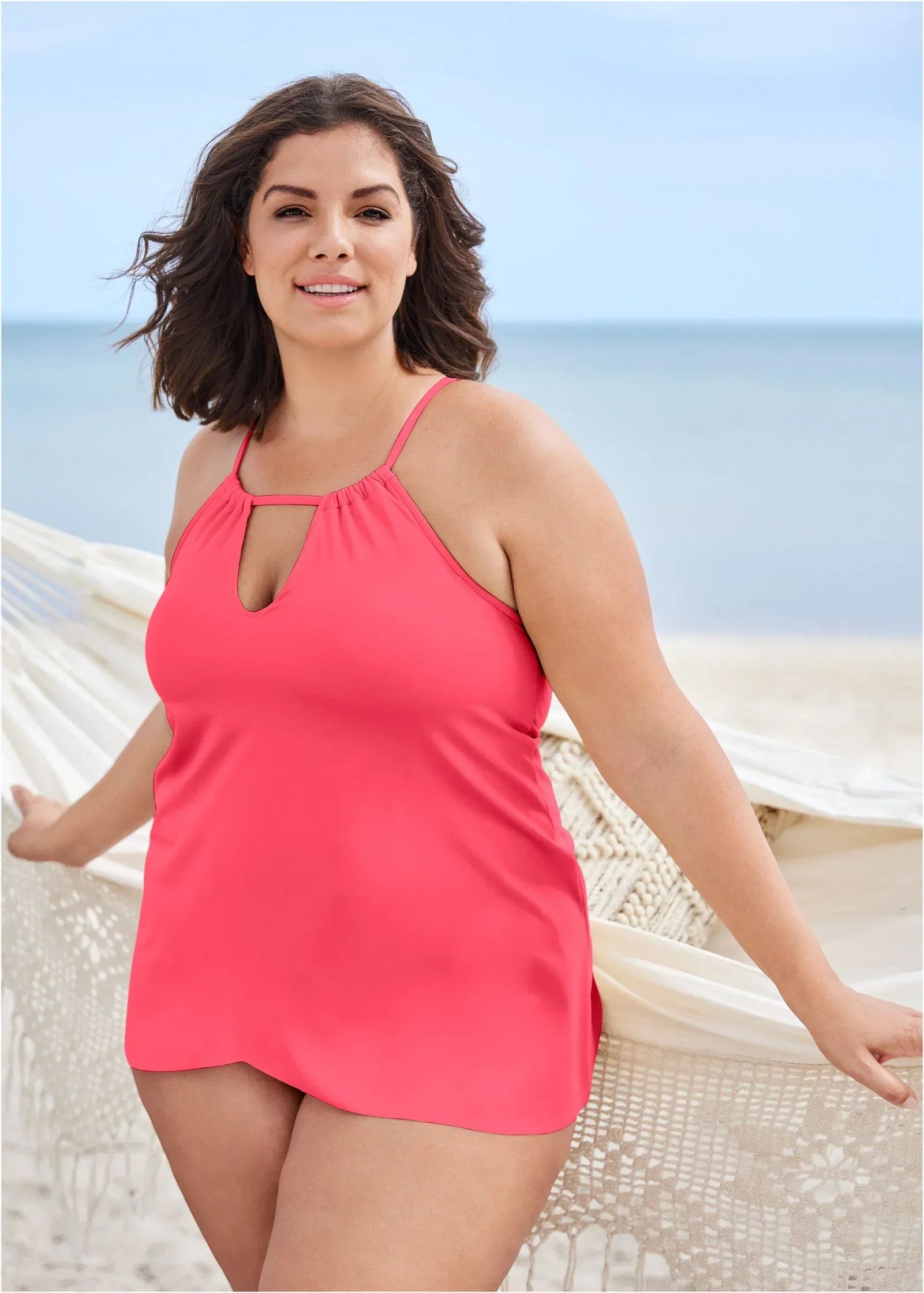 Georgia Tankini Top Sunset Pink