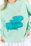 Queen Of The Green Mint Graphic Sweatshirt