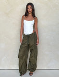 VIOLETTE PANT GREEN KHAKI GREEN