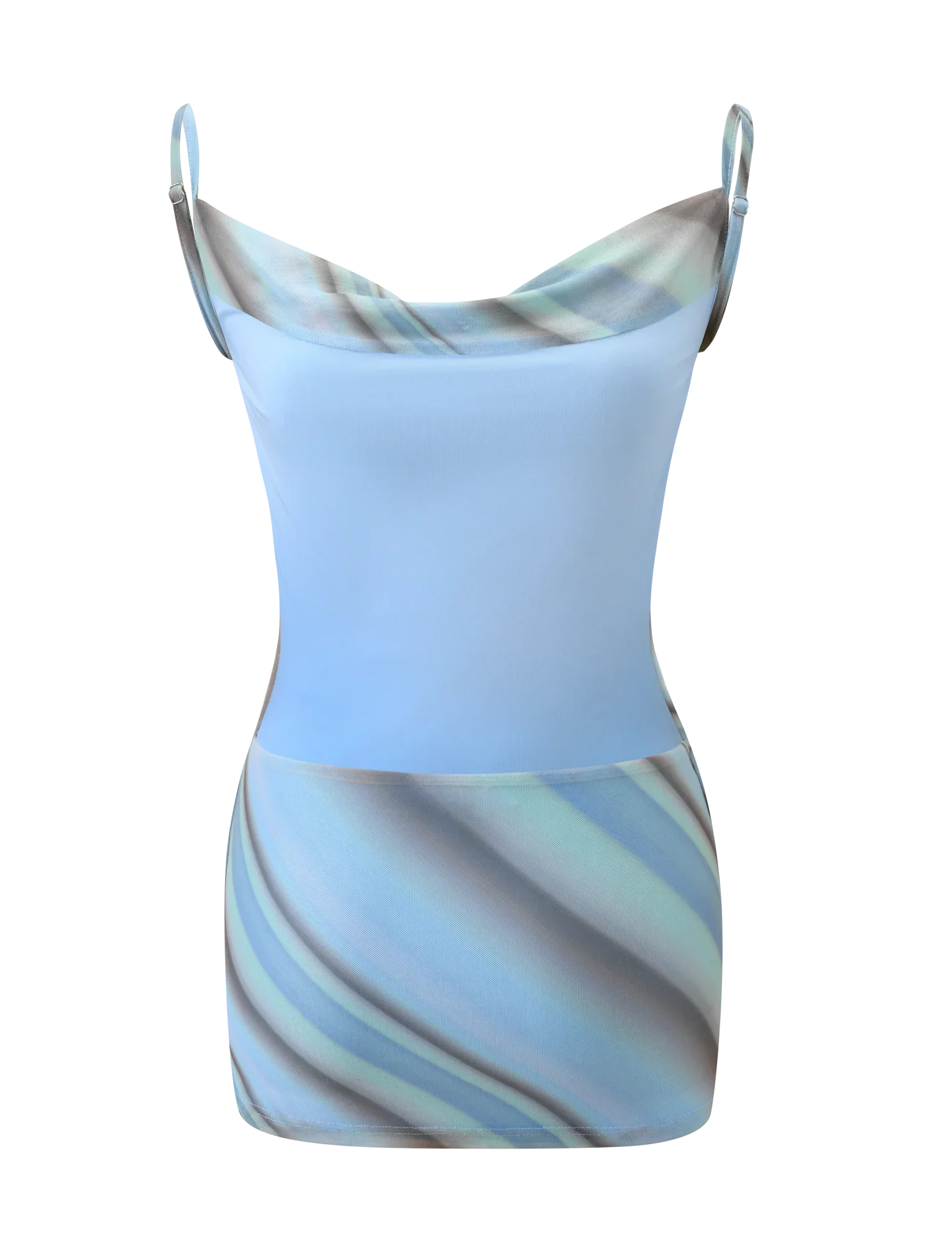 MORANA MESH MINI DRESS MULTISTRIPE