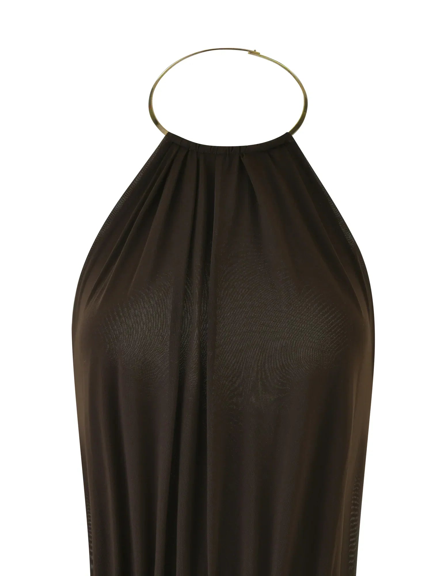 EVANNA MINI DRESS BROWN CHOCOLATE