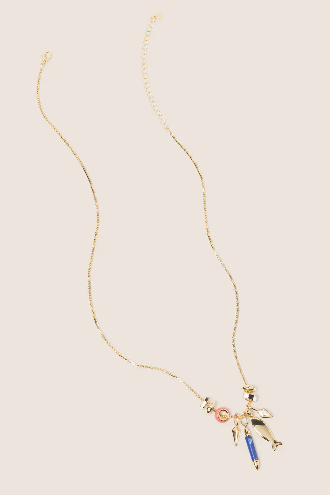 Alli Semi Charm Necklace
