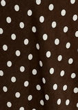 Good Intentions Cut Out Back Polka Dot Maxi Dress Brown