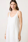 Stella Linen Pintuck Dress