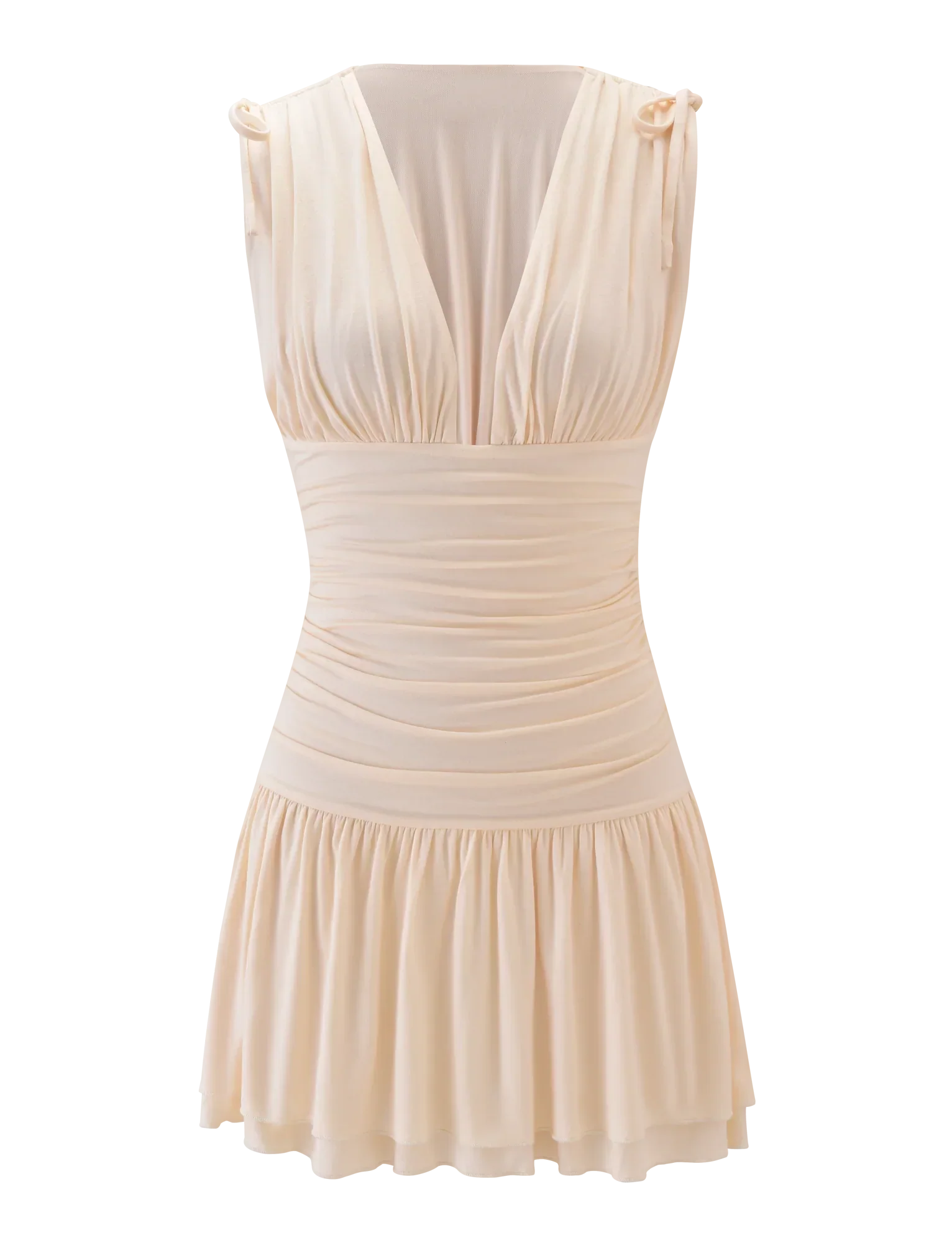 HALONA MINI DRESS CREAM