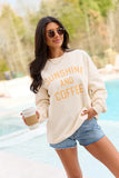Sunshine And Coffee Cream Graphic Sweatshirt