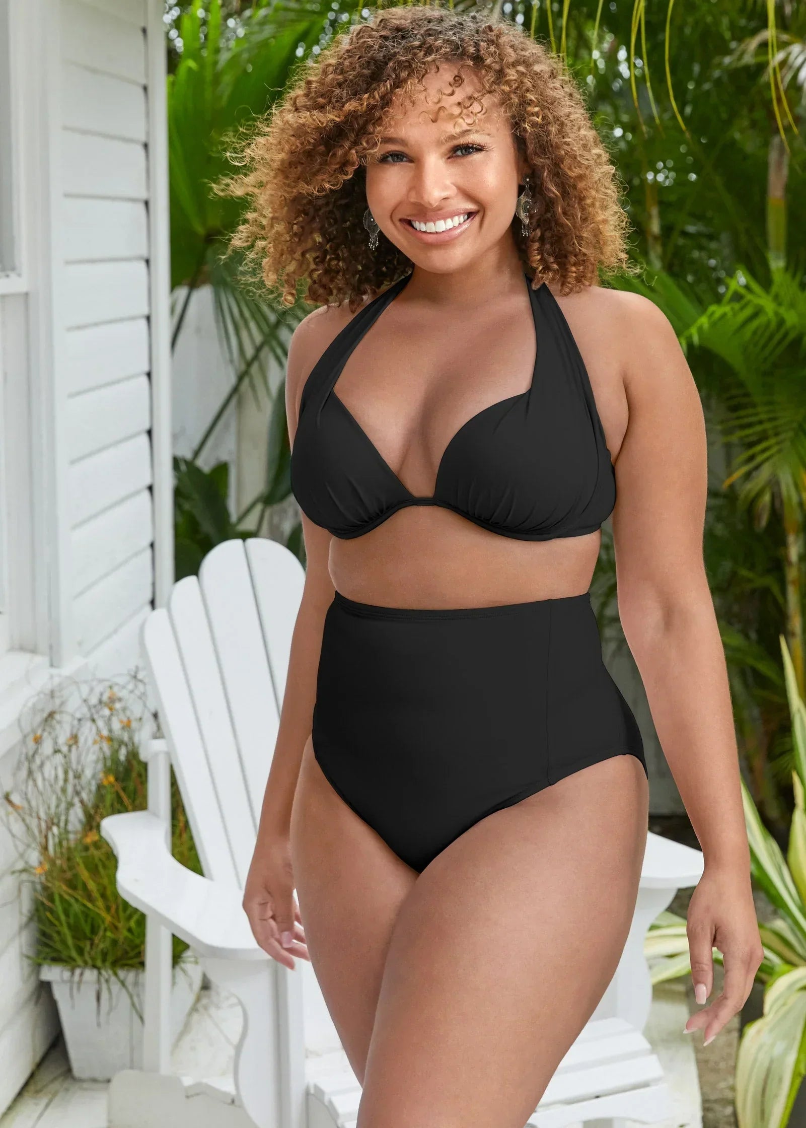 Marilyn Push Up Bikini Top Black Beauty