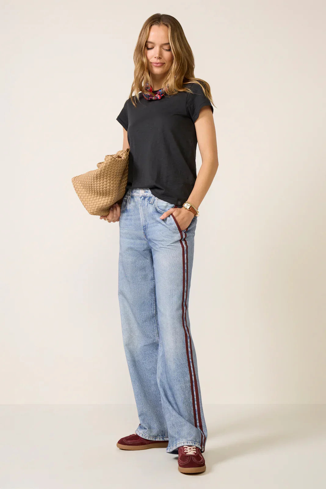 Miramar Terry Wide Leg Track Pant