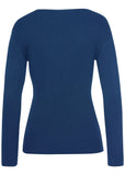 Zip Up Sweater Blue