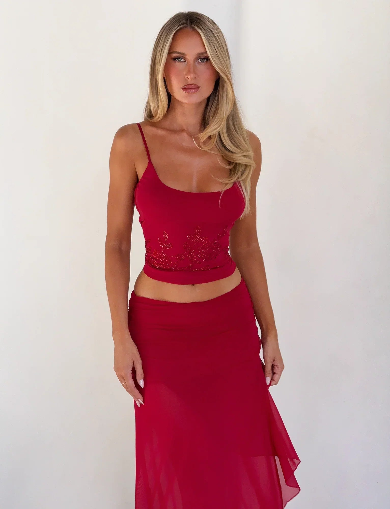 MARIANA SKIRT RED