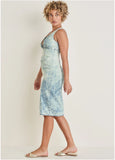 Deep V Dress Acid Wash