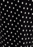 Good Intentions Cut Out Back Polka Dot Maxi Dress Black