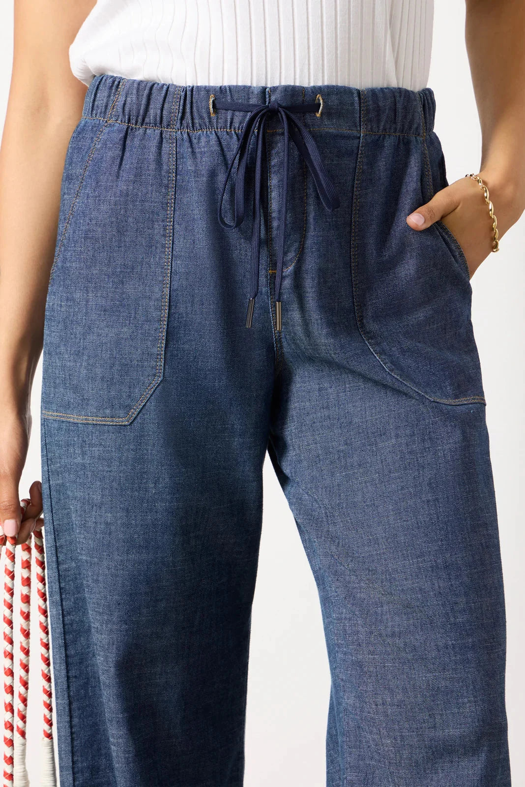 Julia Stretch Linen Lounge Pant
