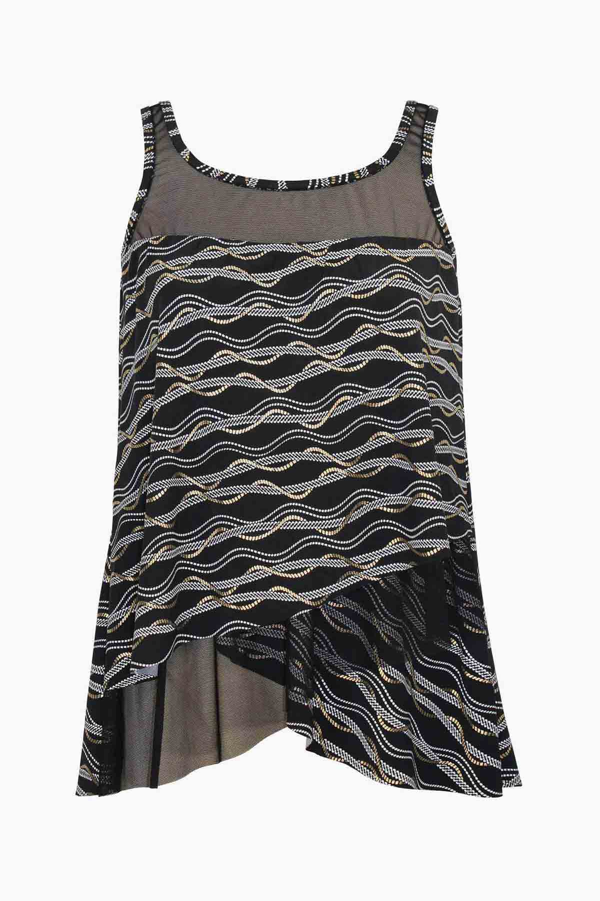 Mirage Tankini Top in Linked In