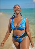 Cap Sleeve Bikini Top Jungle Canopy
