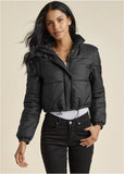 Convertible Puffer Coat Black