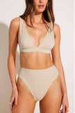 Lyra Bralette Top Natural Calico Crochet
