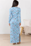 Morgan Blue Floral Maxi Dress
