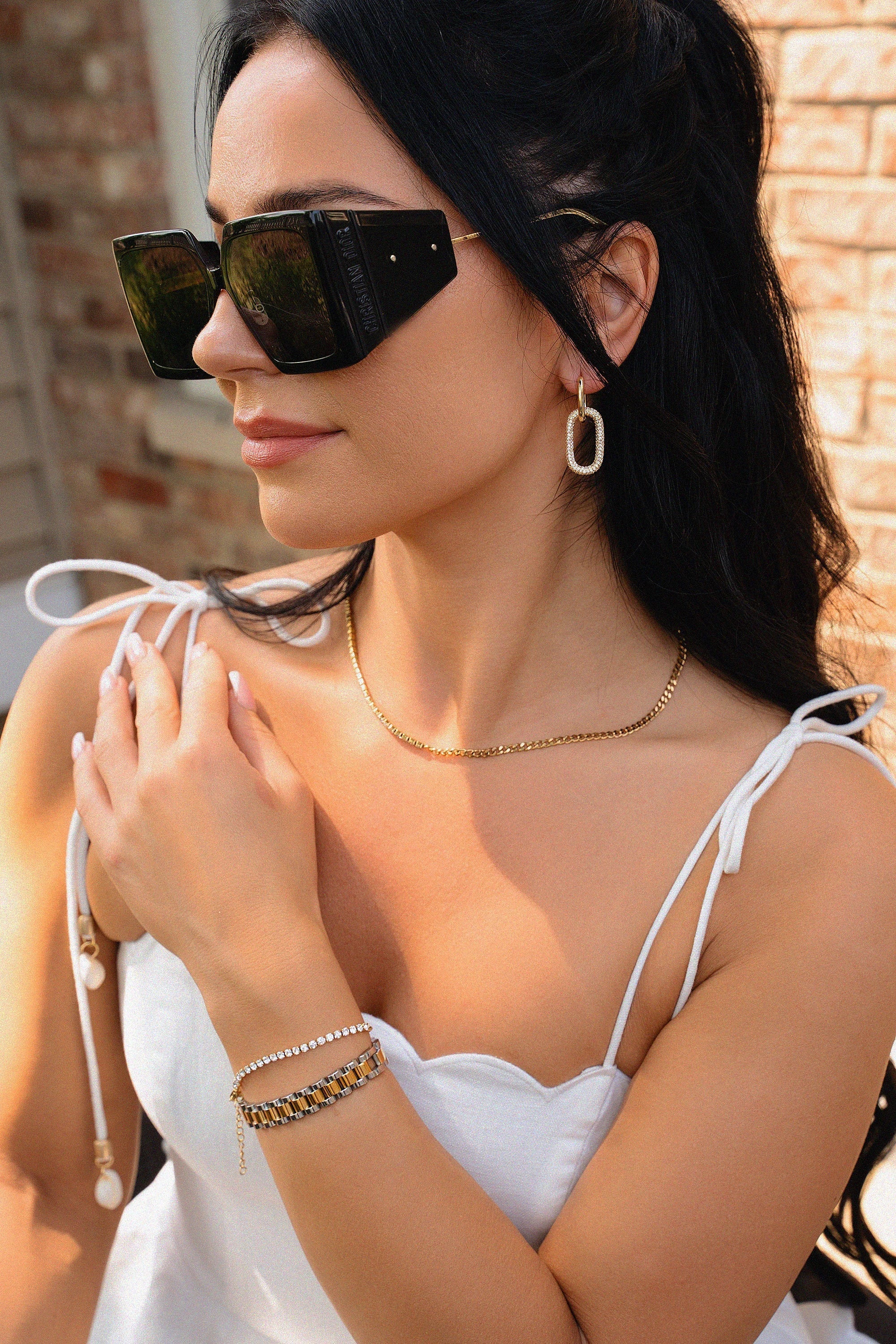 Vega Silver and Gold Band Bracelet