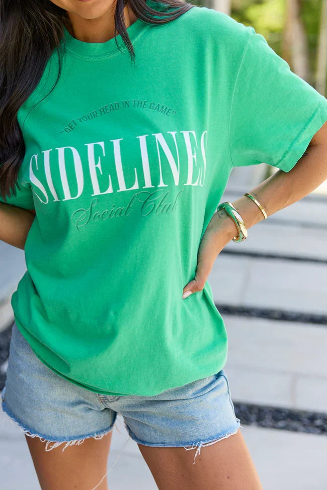 Head In The Game Green Graphic Tee