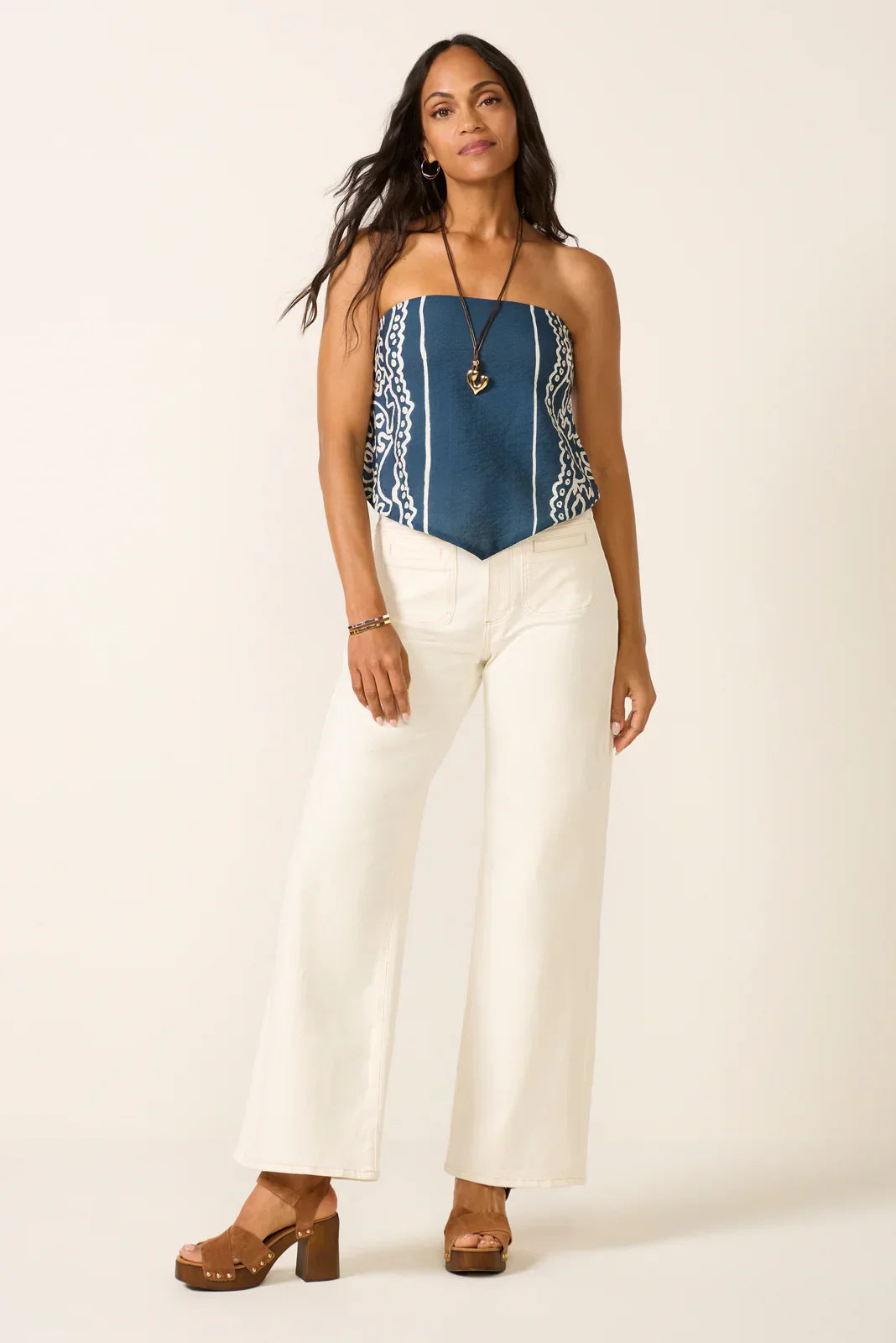 Della Strapless Top