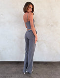 EMORY PANT GREY PINSTRIPE