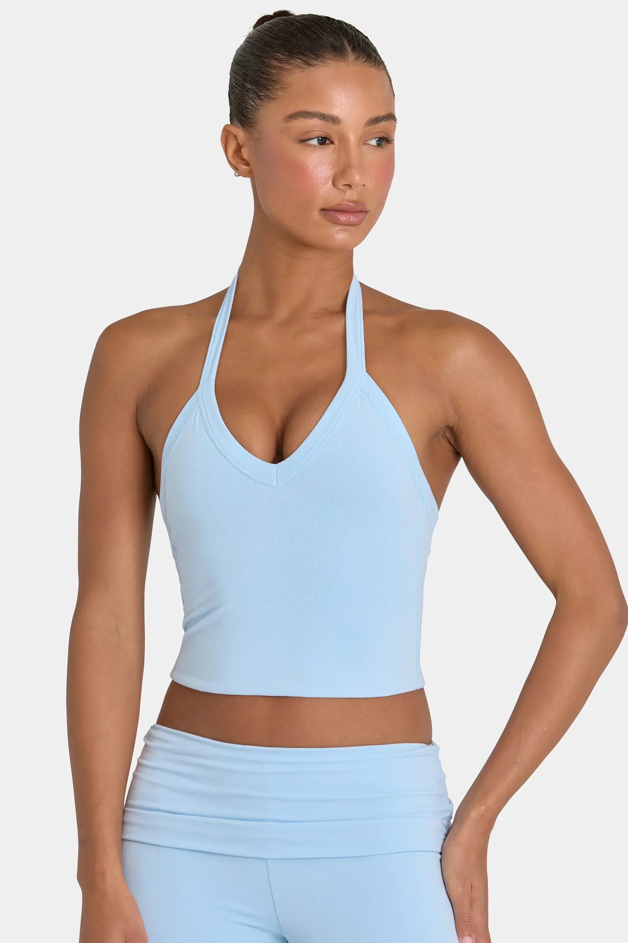 ButterCloud Crop Tank Top in Sky