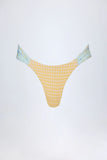 Cheeky Bikini Bottoms in Yellow Gingham