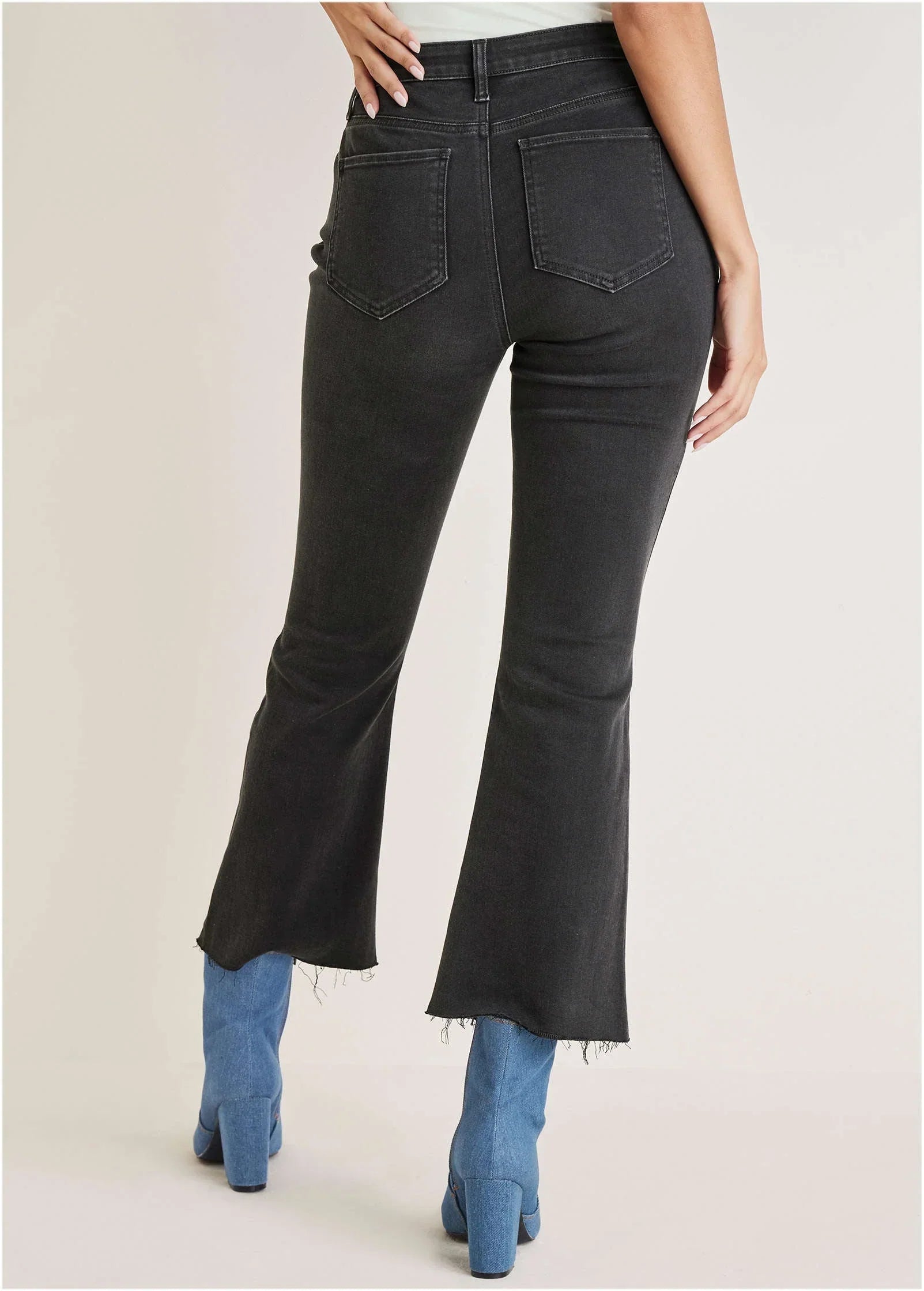 Brigitte Kick Flare Jeans Black Wash