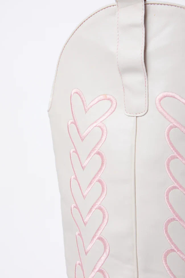 Mila Ivory Heart Cowboy Boots