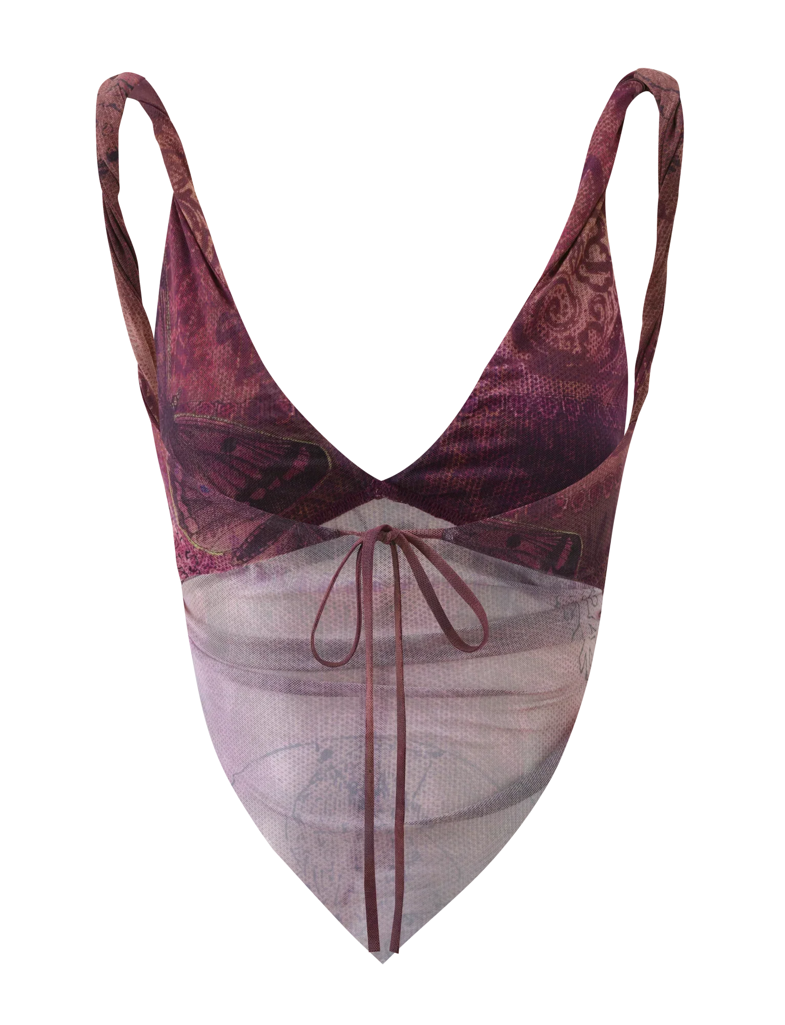 THEO TOP PLUM BUTTERFLY PAISLEY