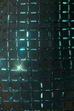 Embellished A Line Semi Sheer Mini Dress in Emerald Green