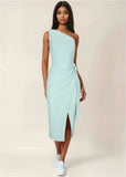 Tie Side Maxi Dress Dusty Mint