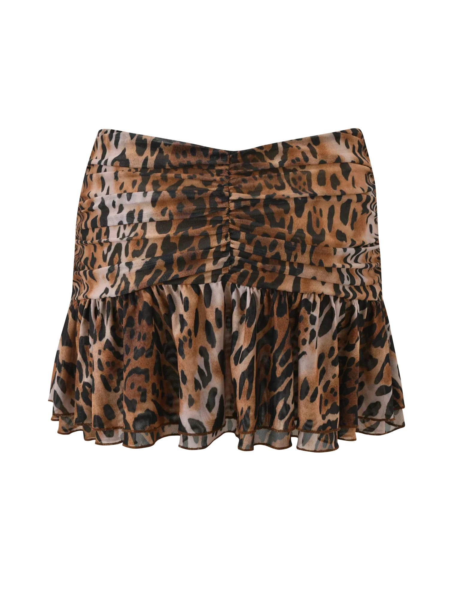 AZALEA TWIST MINI SKIRT LEOPARD