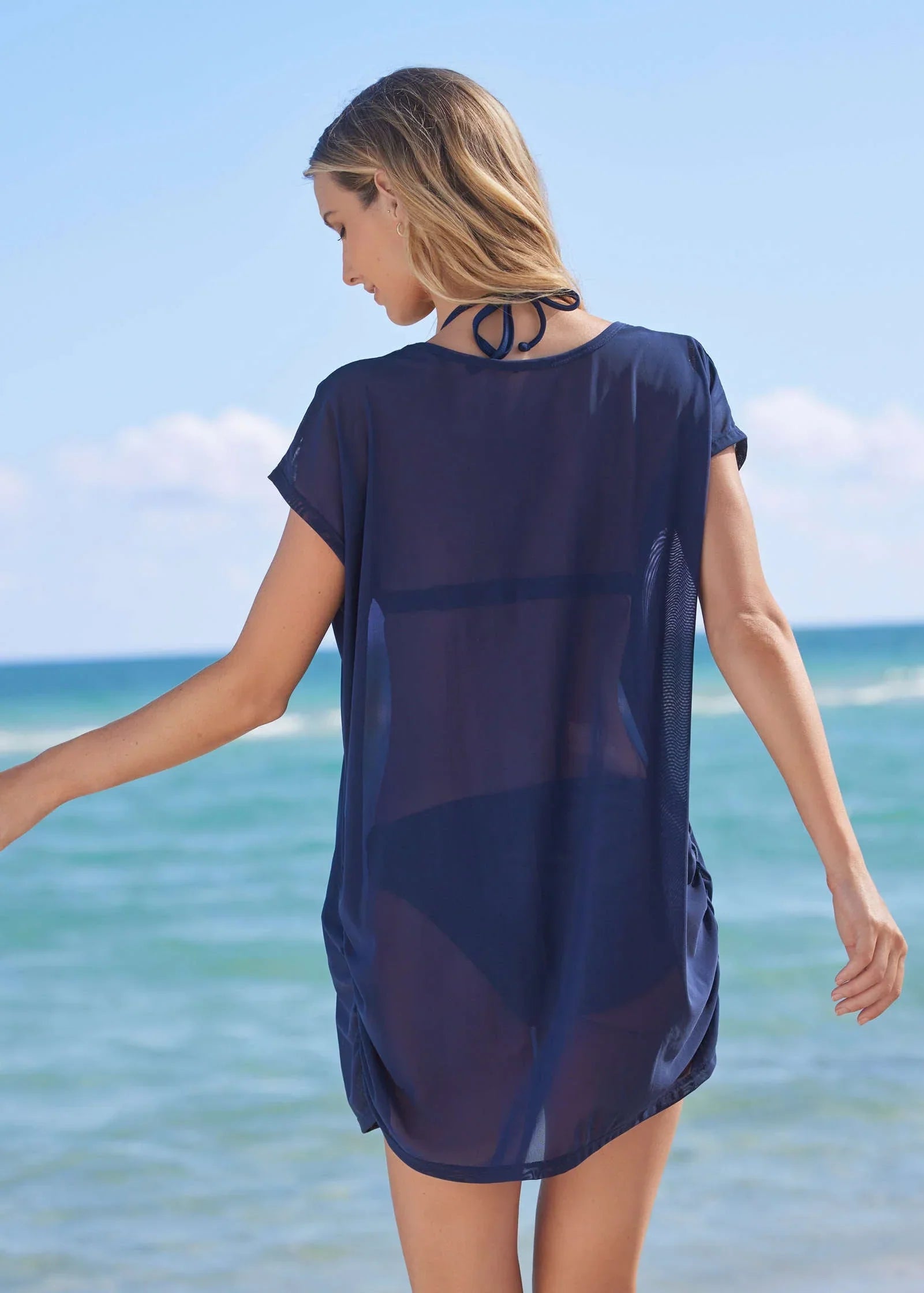 Relaxed Tunic Cover Up Ultramarine Blue