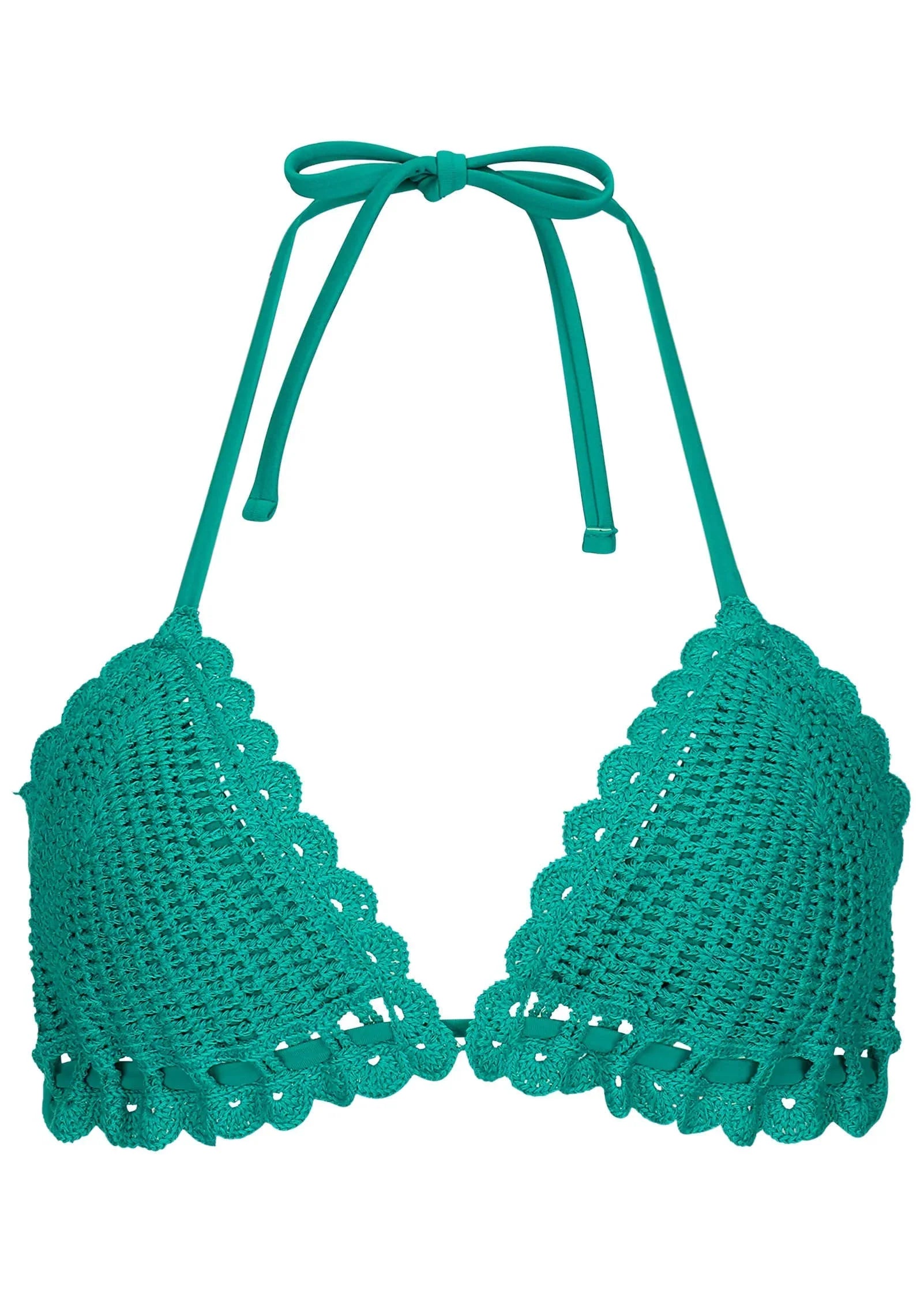 Crochet Bahamas Bikini Top Tropical Green