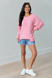 Melanie Pink Striped Pullover SALE