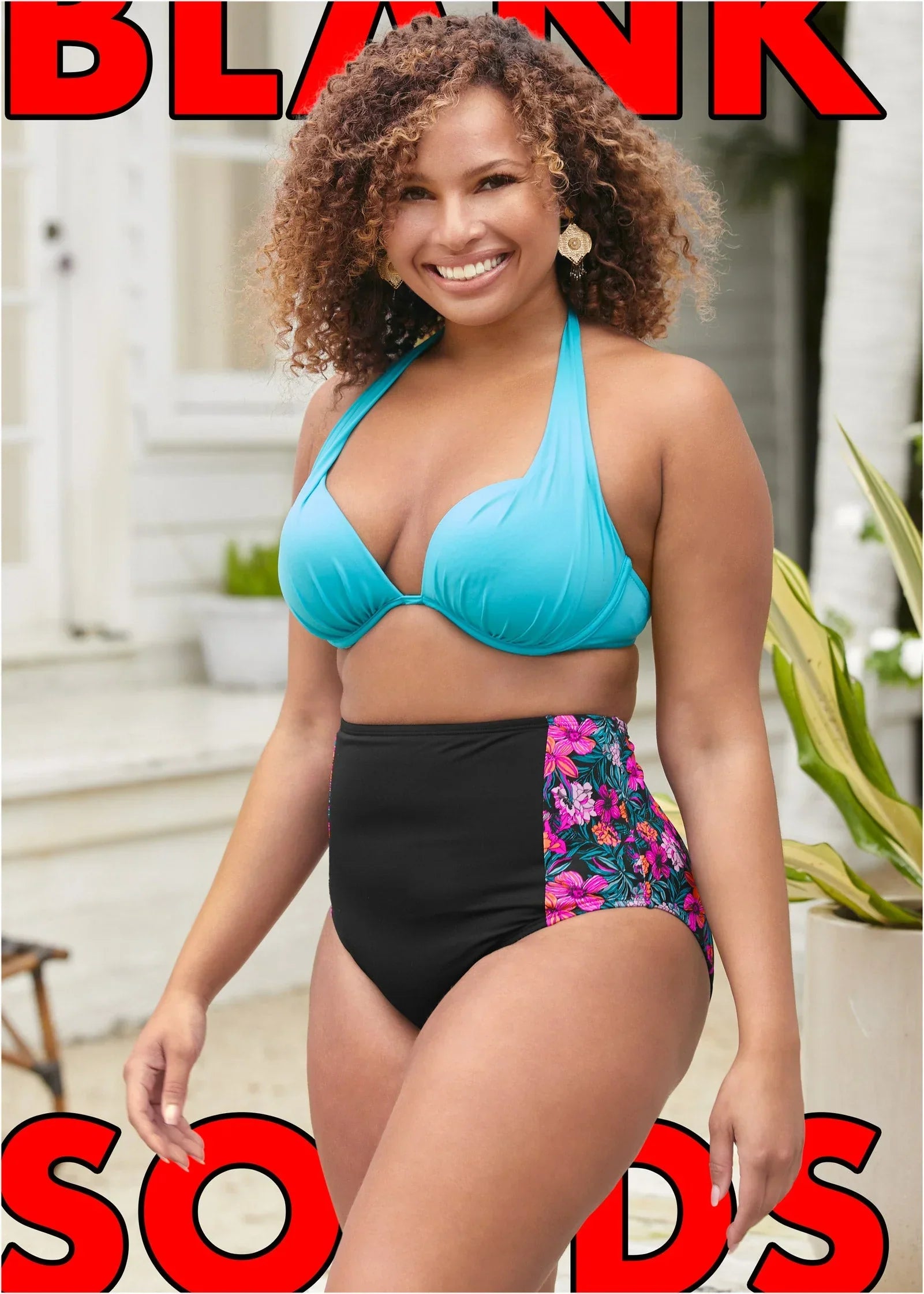 Maximum Shaping High Waist Bottom Hawaiian Hottie