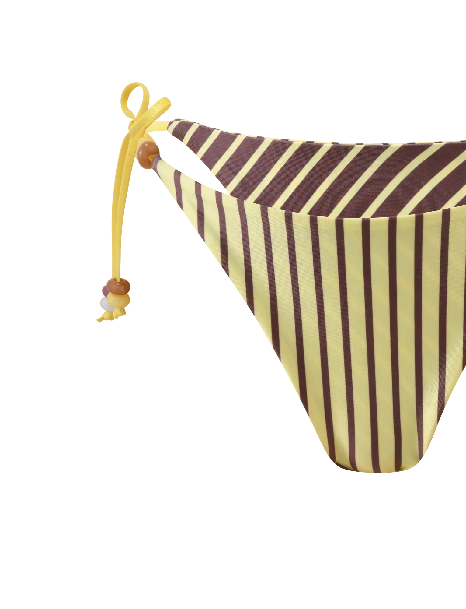FINLEA REVERSIBLE BIKINI BOTTOM BROWN AND YELLOW STRIPE