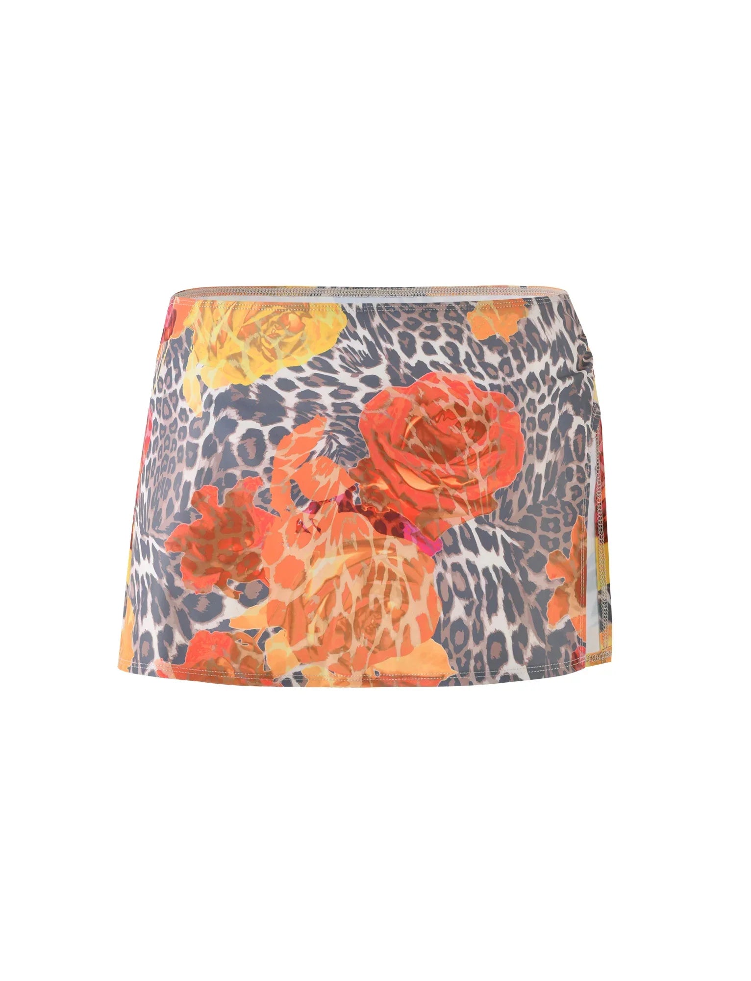 DIANA TWO PIECE BIKINI BOTTOM MULTI LEOPARD ORANGE LEOPARD