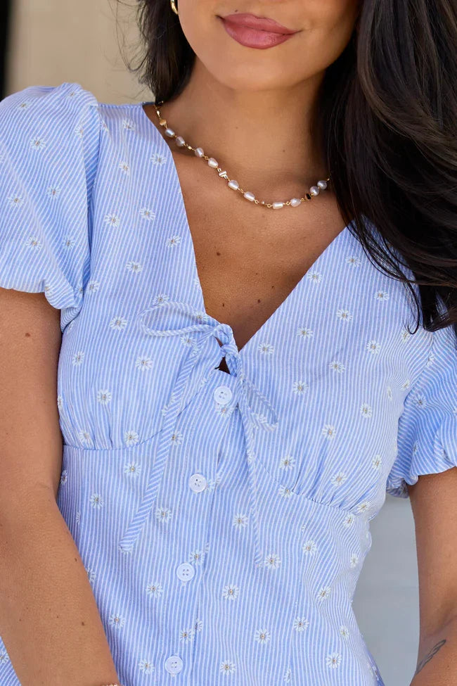 Jessica Blue Daisy Dress