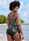 Sharkbite Hem Tankini Top Seagrass