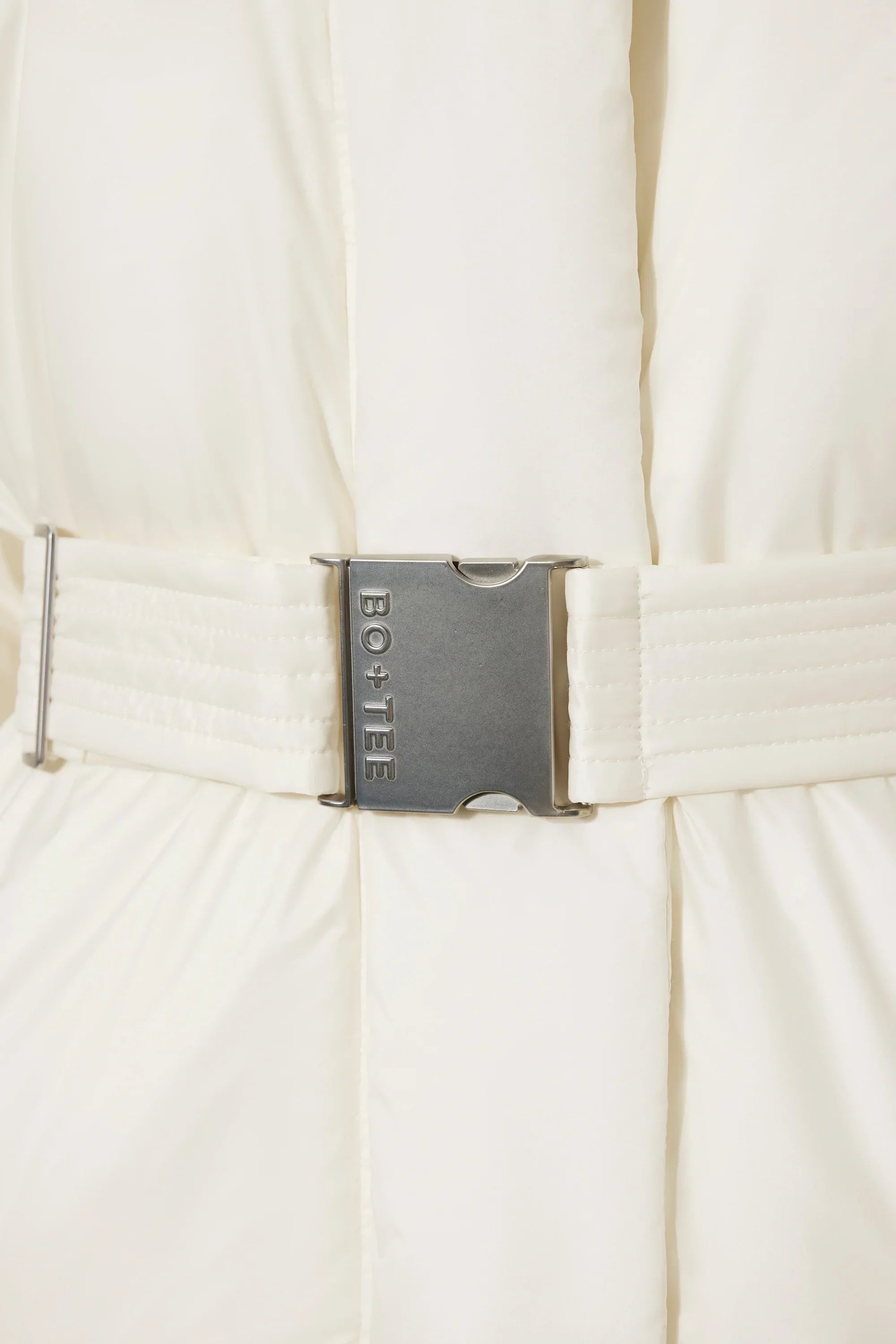 Waterproof Belted Oversized Ski Jacket in Ice